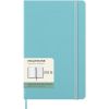 Щотижневик Moleskine 2026 середній аквамарин в твердій обкладинці