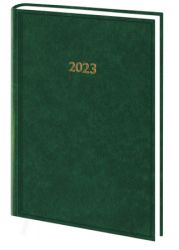 Ежедневник датированный 2023 Macanet А5 зеленый