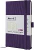 Еженедельник датированный 2024 Axent Partner Lines фиолетовый A5 