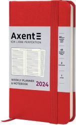 Еженедельник датированный Axent Pocket Strong красный А6