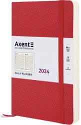 Ежедневник датированный Axent Partner Soft Skin красный