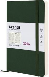 Ежедневник датированный Axent Partner Soft Skin зеленый