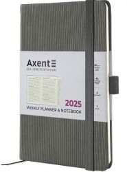 Еженедельник датированный Axent Partner Lines серый