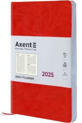Ежедневник датированный 2025 Axent Partner City Soft красный