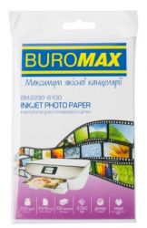 Фотопапір глянцевий 10х15 см, 230 г/м2, 100ар. Buromax
