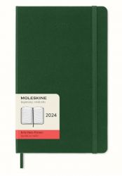 Щоденник Moleskine 2024 миртовий зелений кишеньковий в твердій обкладинці