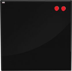Скляна магнітна дошка 450 * 450 мм.  чорна 2 x 3