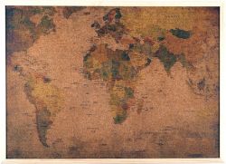 Доска пробковая 70х100 Arpol Карта мира