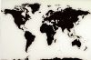 Доска стеклянная магнитно-маркерная Карта мира
