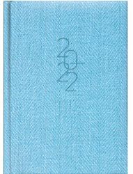 Ежедневник карманный 2022 Brunnen Tweed голубой