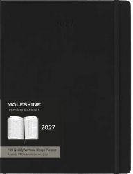 Еженедельник Moleskine большой черный в твердой обложке