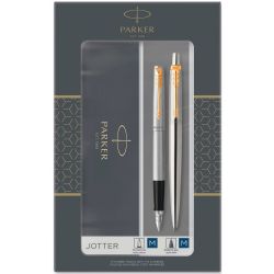 Набір Parker JOTTER Stainless Steel GT FP+BP (перова + кулькова)