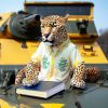 Ежедневник датированный 2024 Poligrafist Nebraska синий А4 с кремовым блоком
