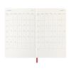 Еженедельник Moleskine 2026 средний красный в мягкой обложке