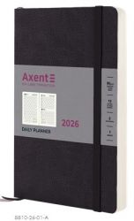 Щоденник датований Axent Partner Soft Skin чорний