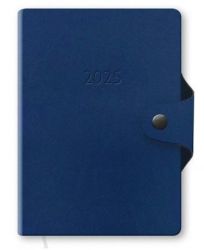 Щоденник кишеньковий  Poligrafist Twill синій А6 на кнопці