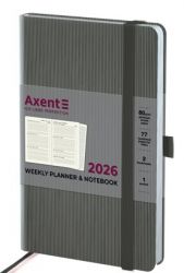 Еженедельник датированный Axent Partner Lines серый