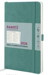 Щотижневик датований Axent Partner Soft Skin A5 сіро-лазурний