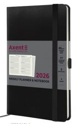 Щотижневик датований Axent Partner Strong чорний А5