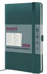 Еженедельник датированный Axent Partner Strong малахитовый А5 